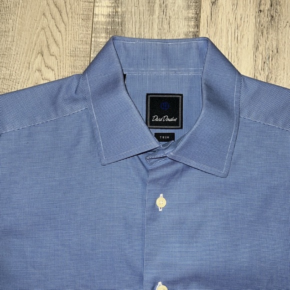 David Donahue Trim Fit Dress Shirt - Picture 4 of 10